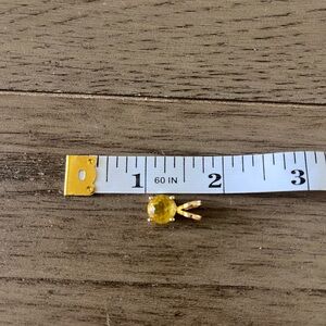 Elegant Gold set yellow beryl pendant.